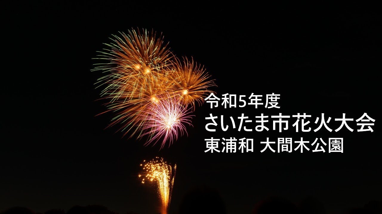 さいたま市花火大会 東浦和 大間木公園会場 2023年8月11日 カメラ1 YouTube