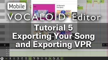 Mobile VOCALOID Editor Tutorial 5 — Exporting Your Song