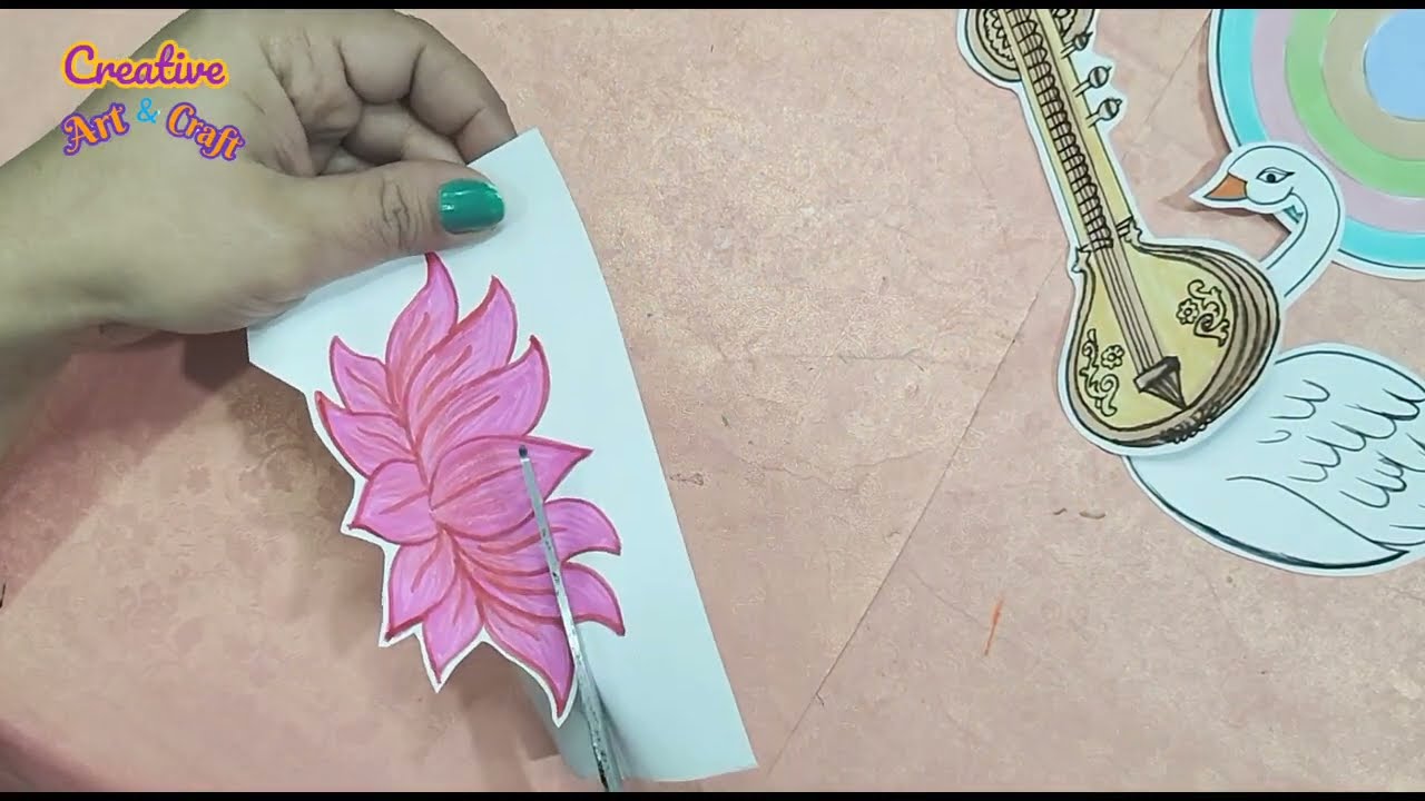 Basant panchami decoration ideas | Basant panchami poster making ideas  