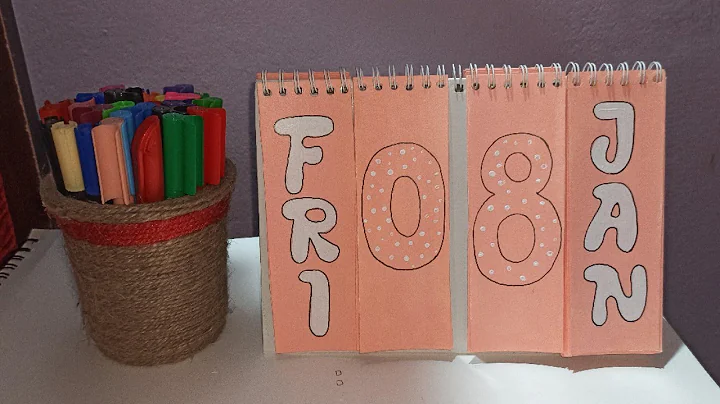 How to make New Year 2021 Desk Calendar | DIY Calendar | Handmade Desk Calendar | New Year Crafts