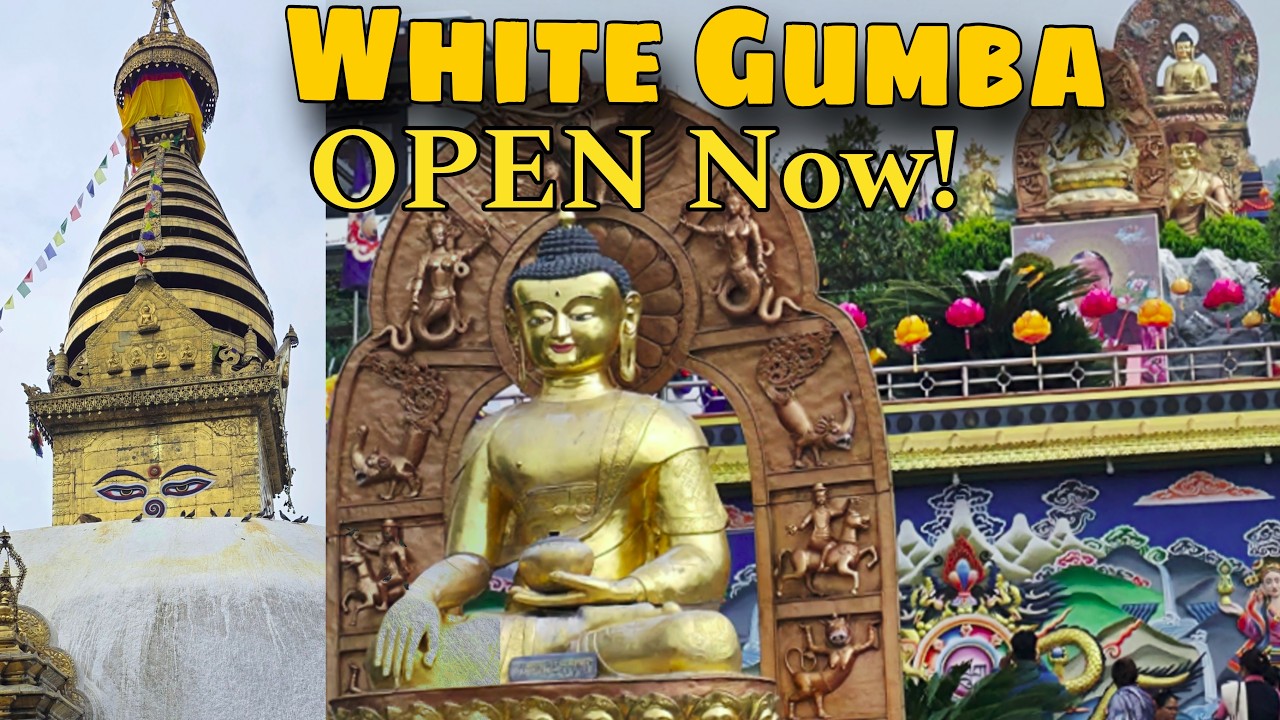 White Gumba (White Monastery) & Swayambhu | Buddhist Monastery | Kathmandu | Alina's Travel Diaries