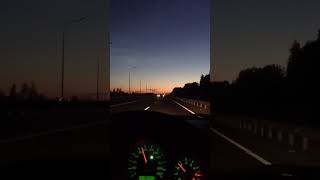 Drive into the sunset in my Mitsubishi Colt 1.5. #shorts #sunset #driving