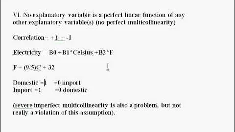 Assumptions of CLRM: Perfect Multicollinearity and Normally Distributed Error