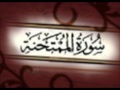 سورة الممتحنة كاملة الشيخ احمد العجمي