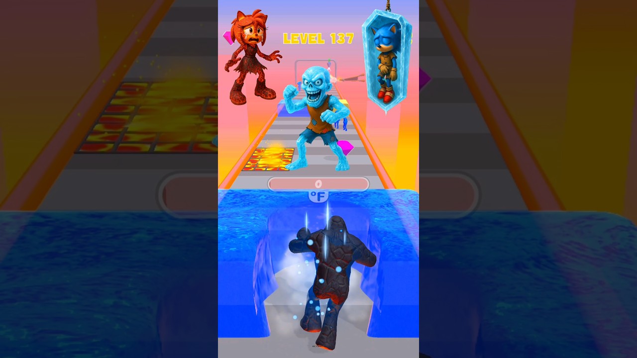 HELP! SONIC FREEZE COFFIN WHILE AMY BETRAYED! 😰🔥 LAVA 3D 