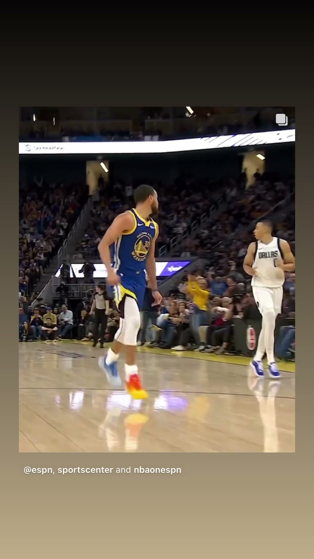 He doesn’t need any space #hoodnews #stephencurry #warriors #nba #trending #viralvideo #how #wow #us