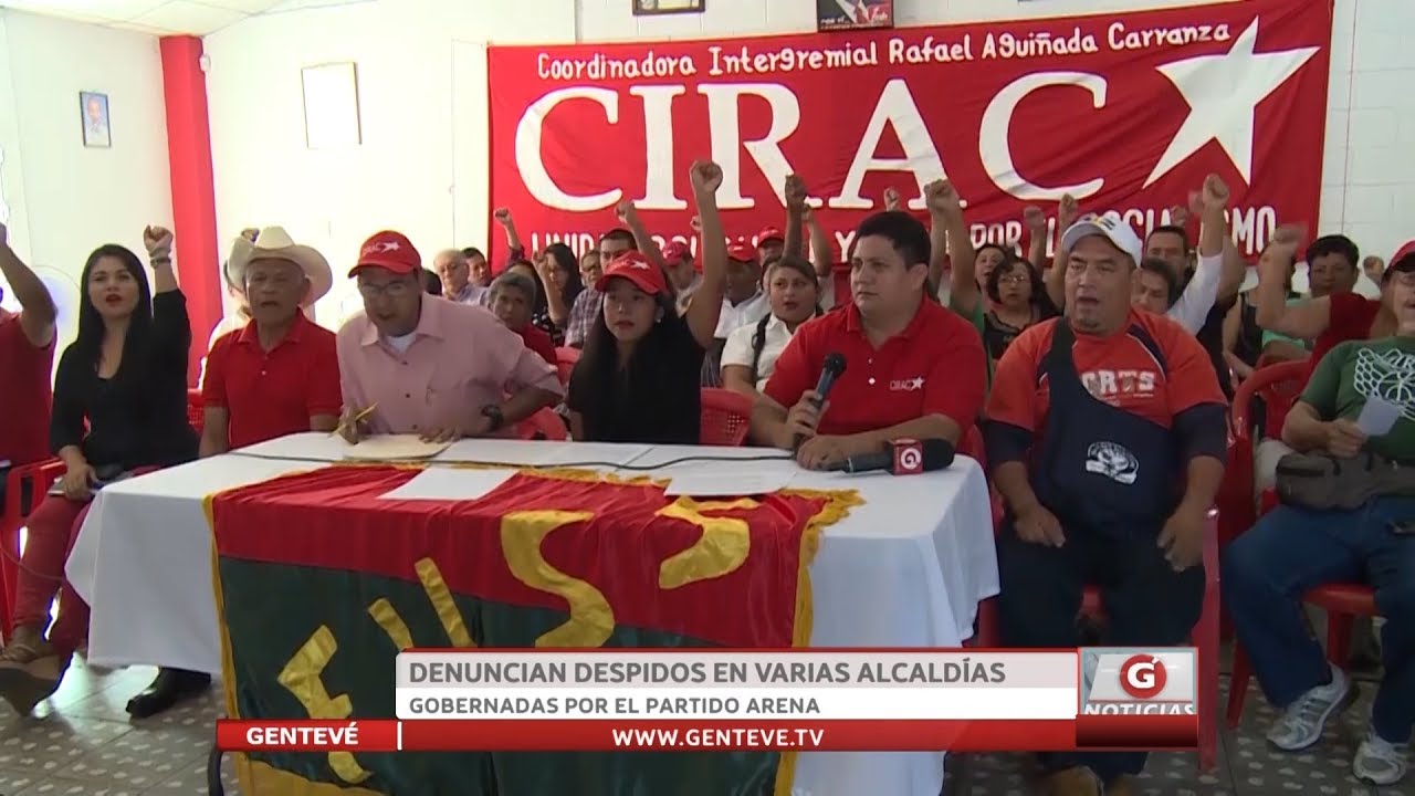Denuncian despidos en varias alcaldías gobernadas por el partido ARENA newspaper mockup