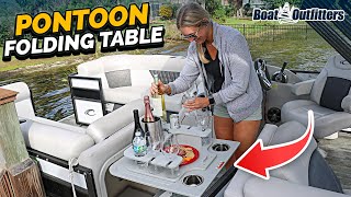 Pontoon Upgrades: Folding Table & Entertainment Center by Boat Outfitters 997 views 1 year ago 3 minutes, 42 seconds