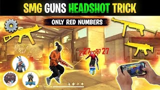 White444 Smg Guns Headshot Trick Only Red Numbers 😱 || Ump Gun Headshot Trick || Part #5 screenshot 4