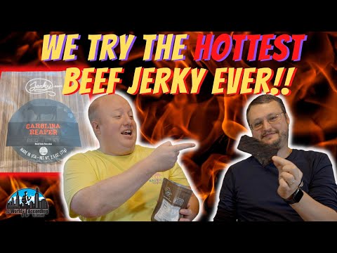 Trying Carolina Reaper Jerky! Hotter Than The Ghost Pepper!