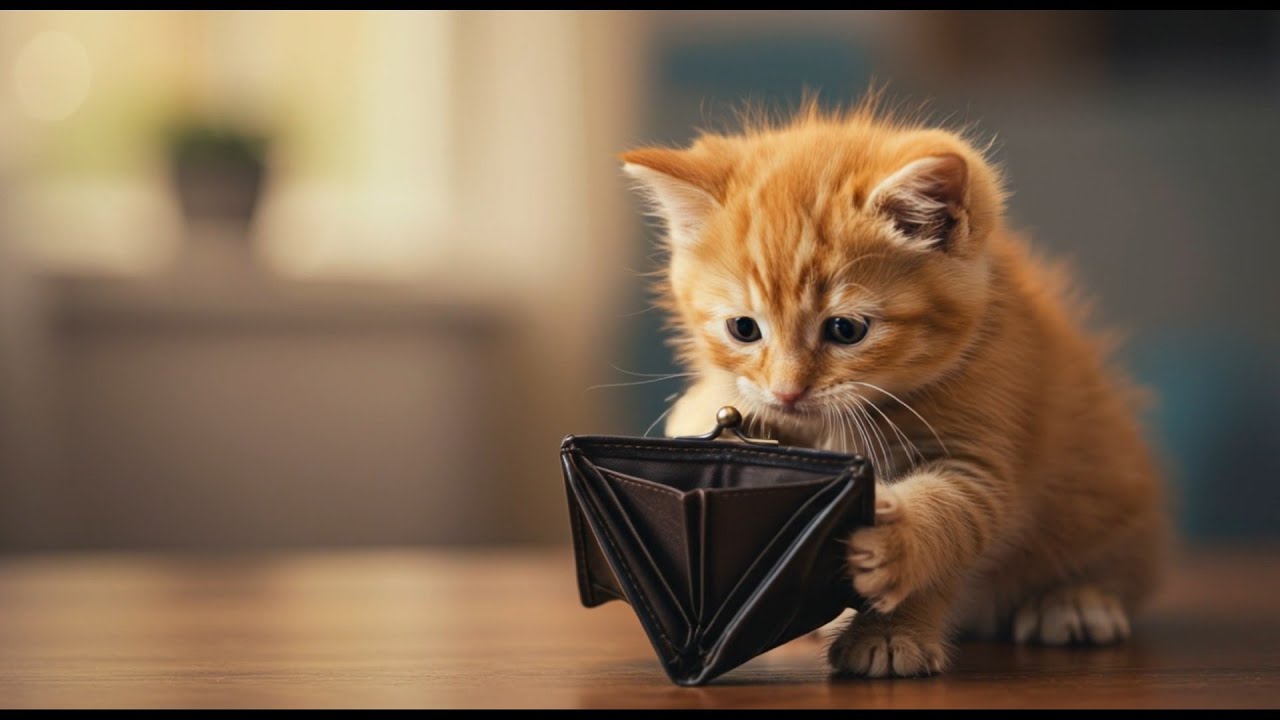 Mama cat collapses from heatstroke, unable to buy medicine! Crying won't help, kitten makes decision