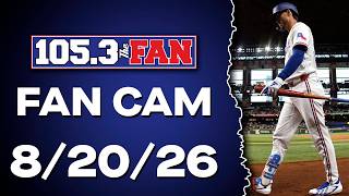 Rangers Bats Go Silent In 6-0 Loss To The Nationals | FAN CAM 8-20-26