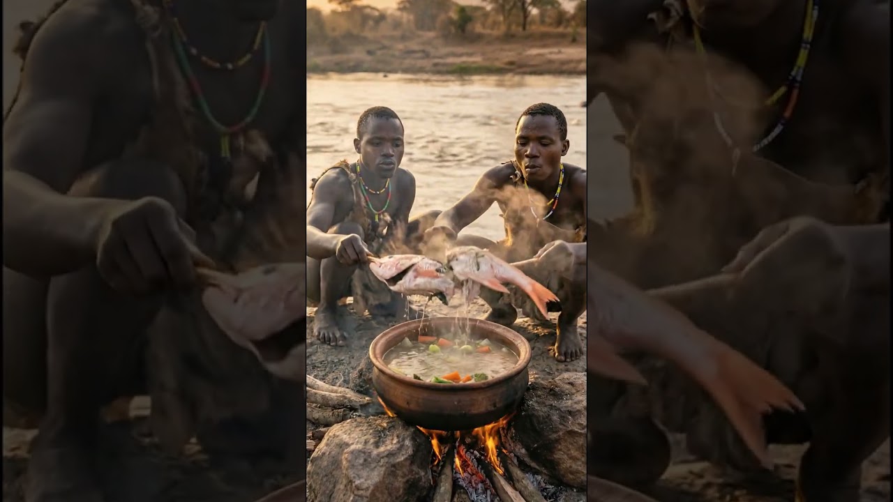 Clay Pot Whole Fish: Primitive Tribal Cooking Adventure! 