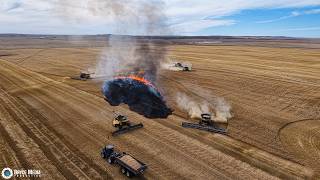 4x NEW HOLLAND CR11 mit 18m MacDon FD261! 😳 Dann brennt der CR9.90! 🔥 | Canada Harvest 2026 - XXL