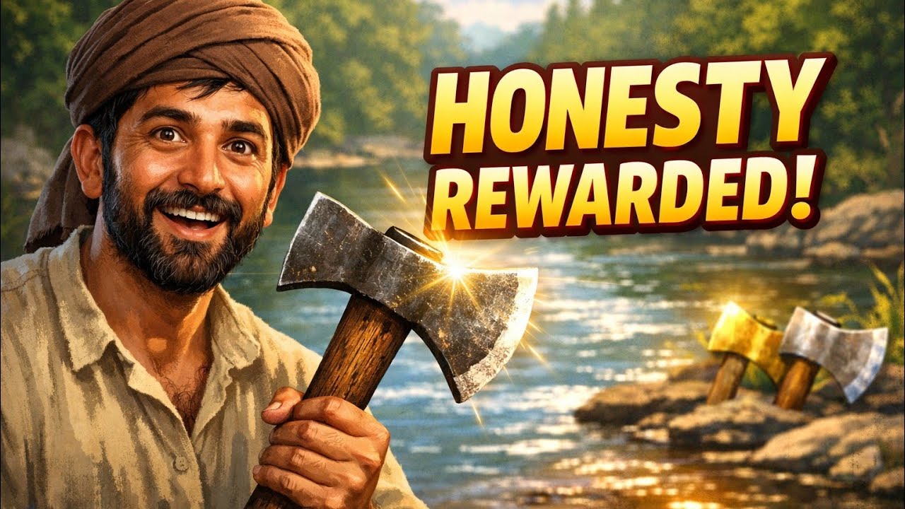 The Farmer and His Axe | A Powerful Moral Story About Honesty & Truth