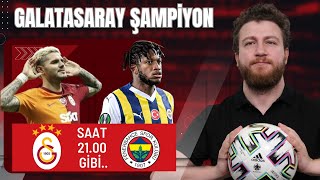 24 Galatasaray Şampiyon Konyaspor 1- 3 Galatasaray Fenerbahçe 6-0 İstanbulspor Maç Sonu