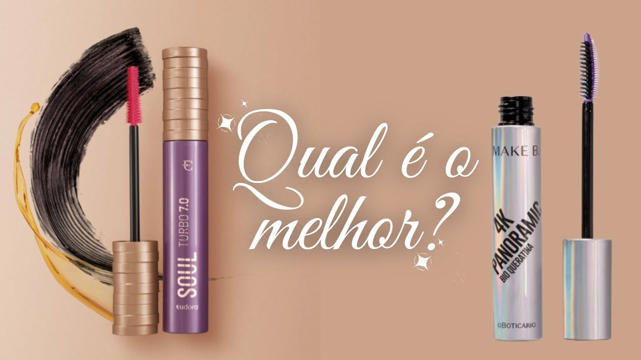Qual é o melhor? | Rímel Turbo 7 Eudora x 4K Panoramic O Boticário ...