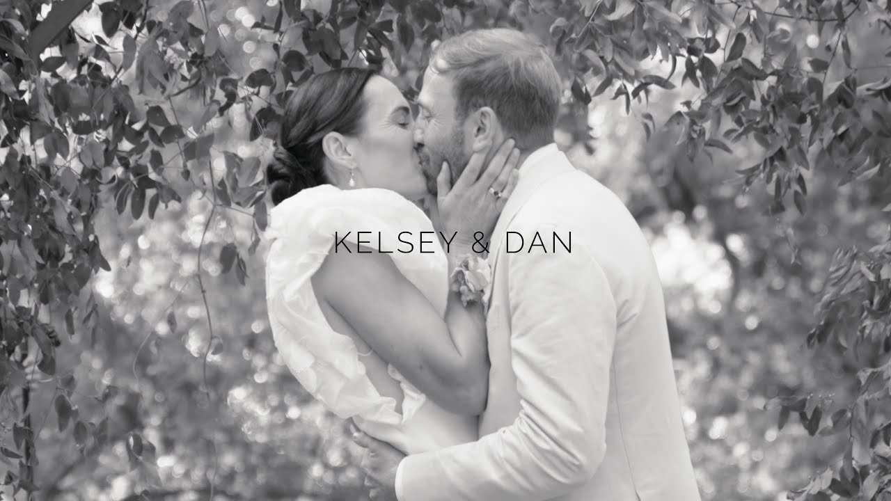 Kelsey and Dan on their wedding day in Santa Barbara