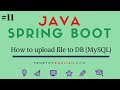 11 How to upload file to DB using java