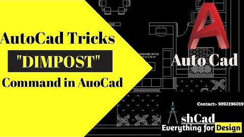 AutoCad Tricks | DIMPOST Command use