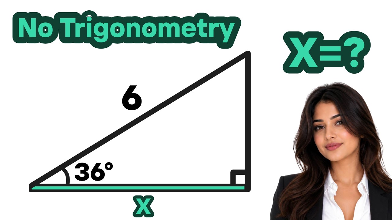 Can You Solve This Triangle Without Using Trigonometry? - YouTube