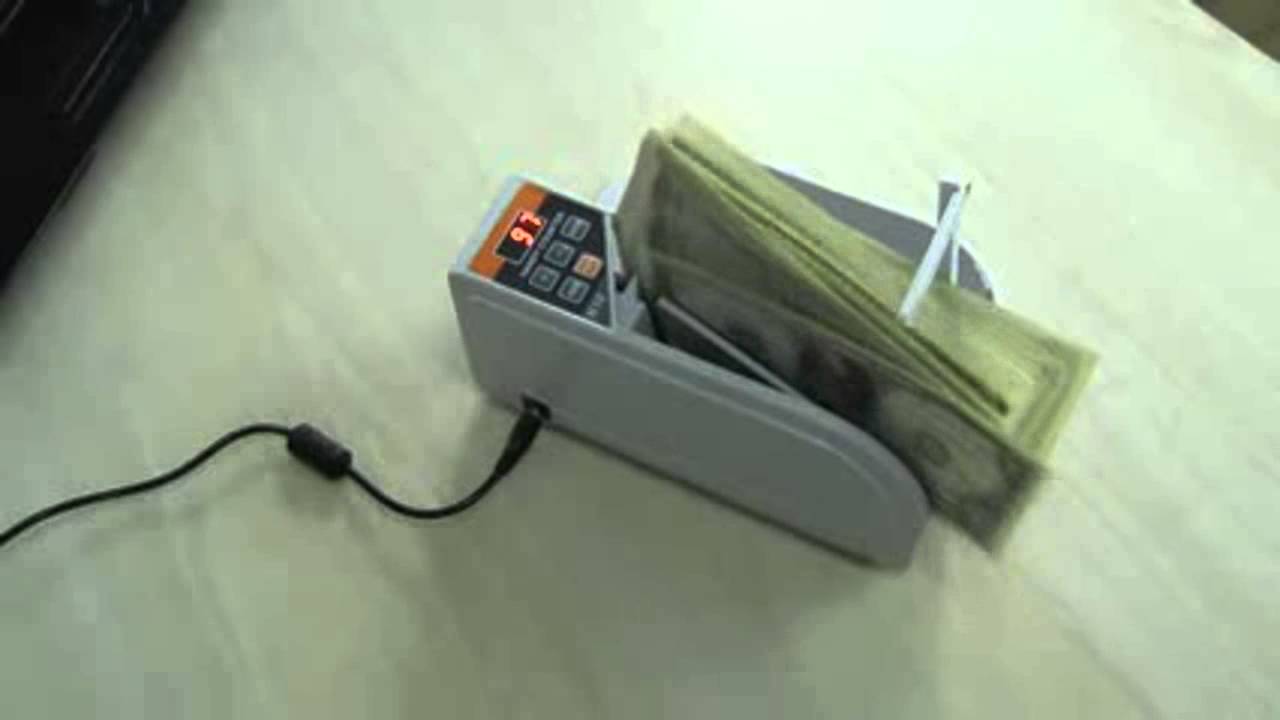 Gadget Hero S Mini Currency Counter Money Cash Counting Machine Dual Power Youtube