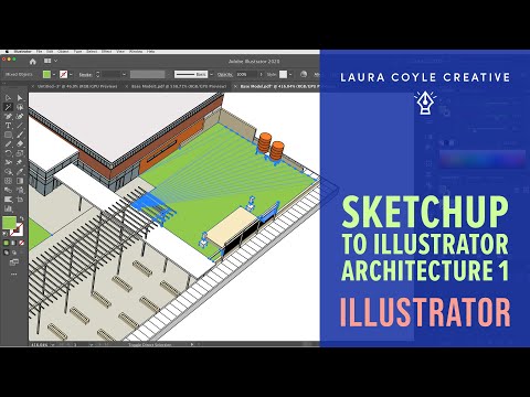 SketchUp to Illustrator Pt. 1 - Using the Magic Wand to Edit
