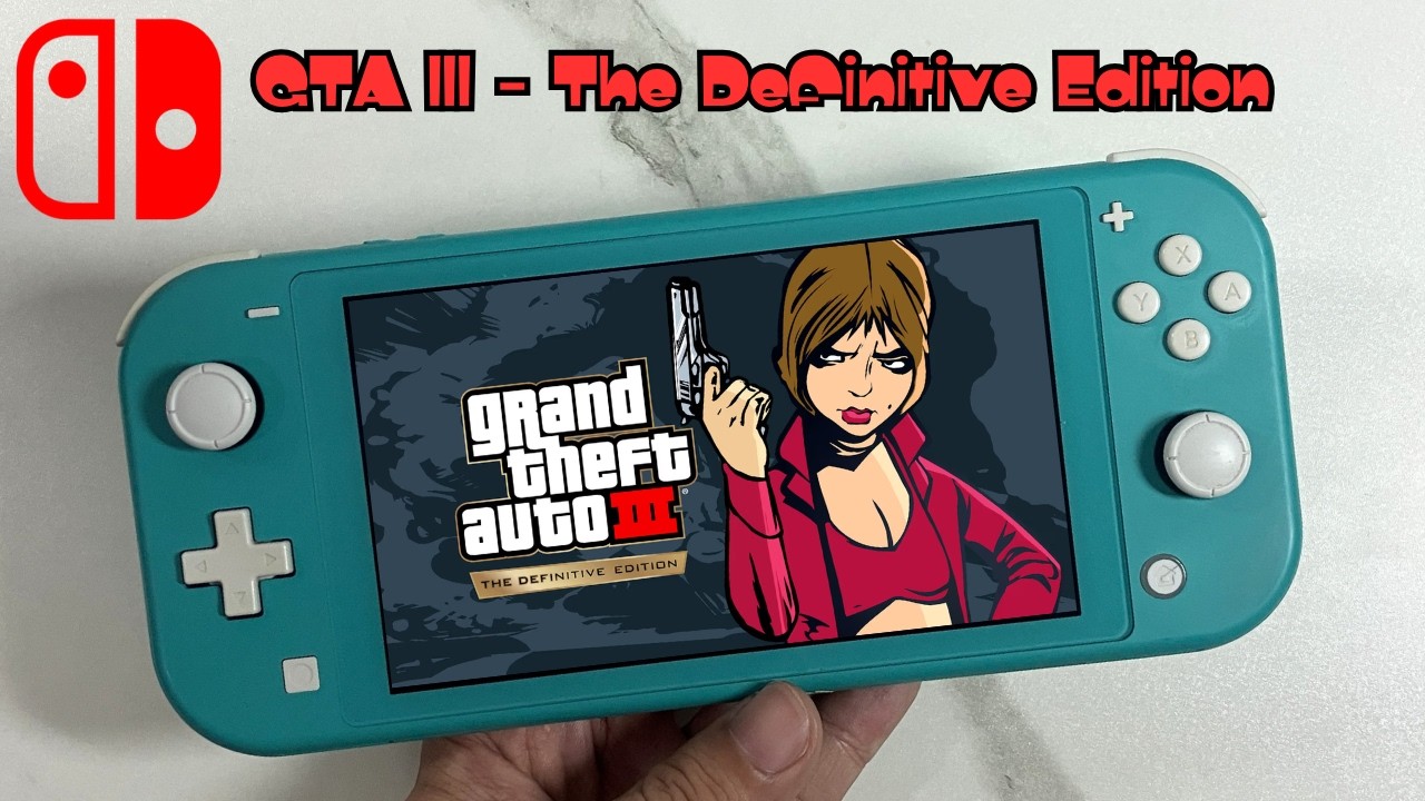 Grand Theft Auto III - The Definitive Edition | Nintendo Switch Lite Gameplay Handheld