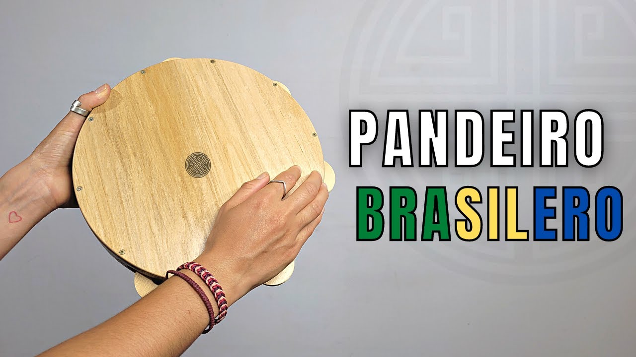 como hacer un PANDEIRO con parche y platinelas de madera
