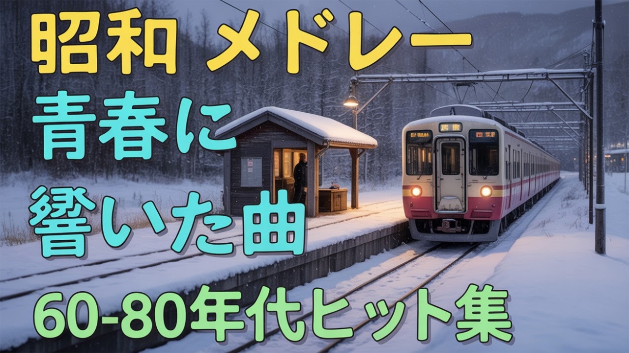 心を癒す60〜80年代歌謡メドレー 🌸 涙が止まらない昭和メドレー曲 🌹 美しい昭和の旋律