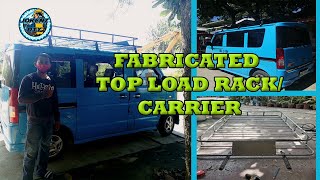 How to make fabricated top load rack/carrier for mini van.