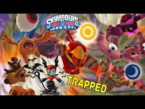 Trapping Light & Dark Villains Cutscenes & Portal Effects! w/ Bat Spin Skylanders Trap Team Gameplay