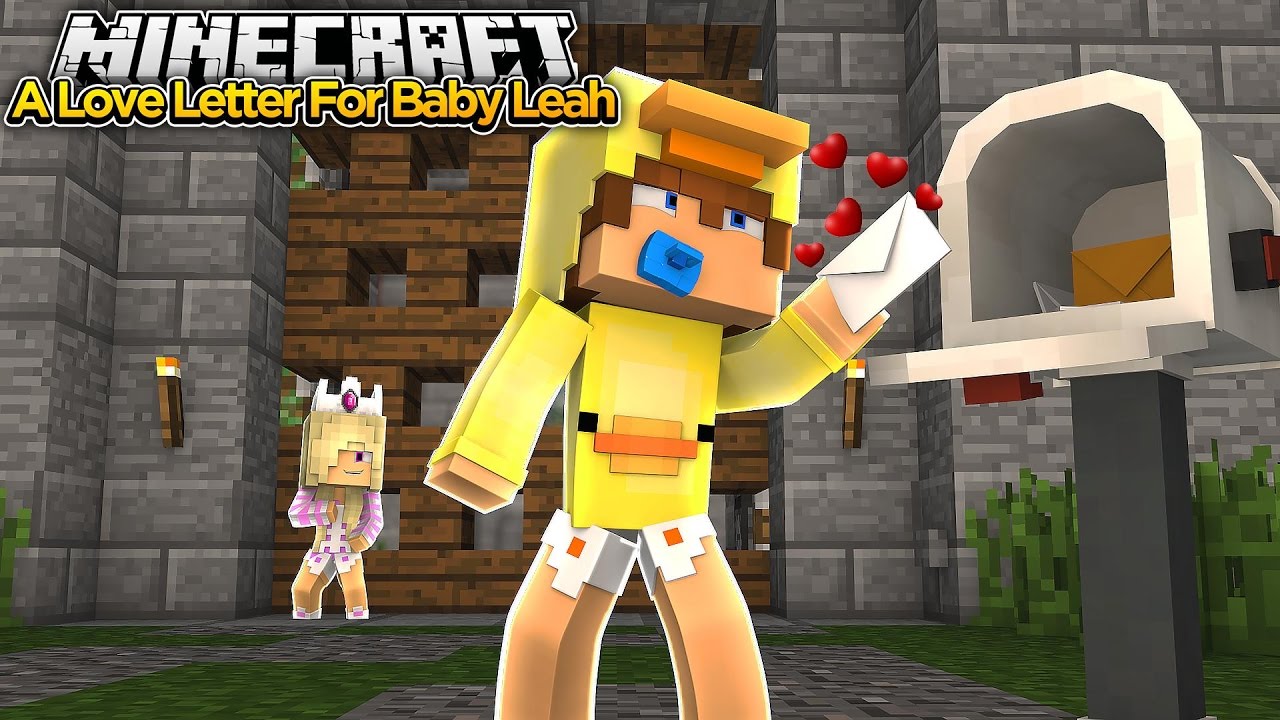 Minecraft Date  - BABY DUCK SENDS BABY LEAH A LOVE LETTER - Baby Duck Adventures