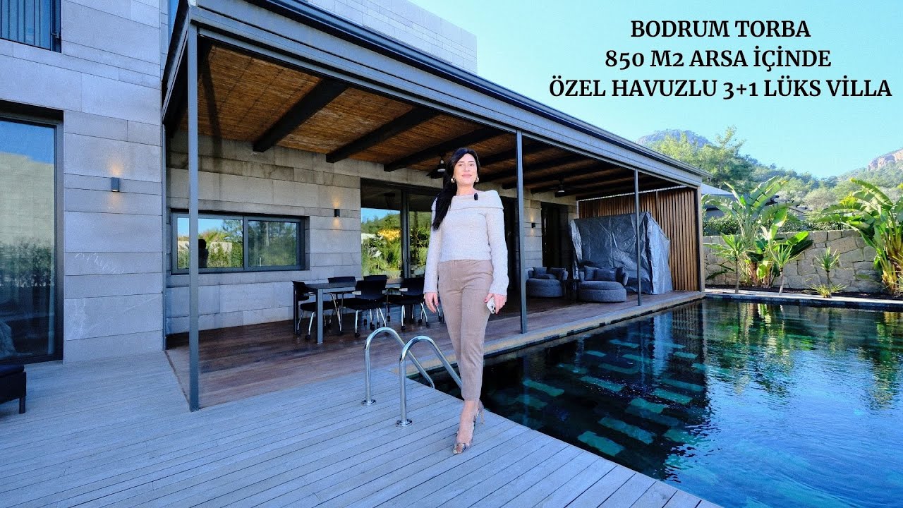Bodrum Torba 850 M2 Arsa İçinde Özel Havuzlu 3+1 Lüks Müstakil Villa #realestate #emlak #shortsvideo