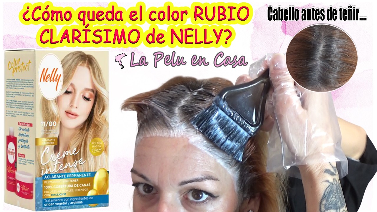 🎨Cuántos tonos aclara el TINTE 11 RUBIO CLARÍSIMO de NELLY por 2,90 € - ¿Cubre las canas? 🤔