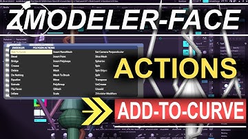 ZBrush - ZModeler Polygon(Actions) - "Add-To-Curve"