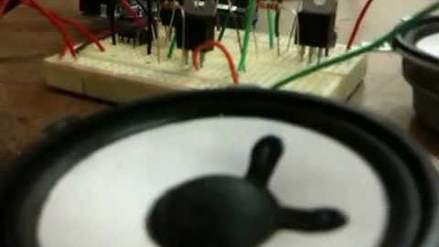 Arduino playing a whole tone scale arpeggiation across thre