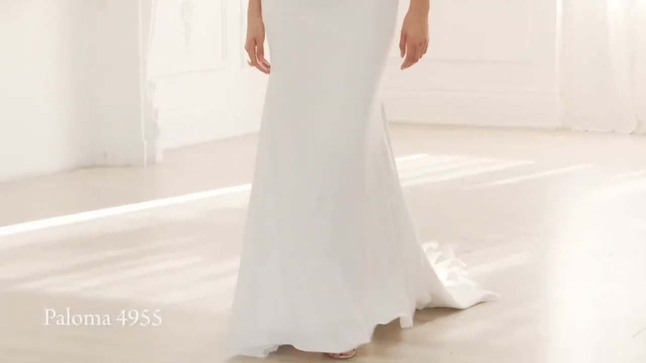 Paloma Blanca 4955 Wedding Dress