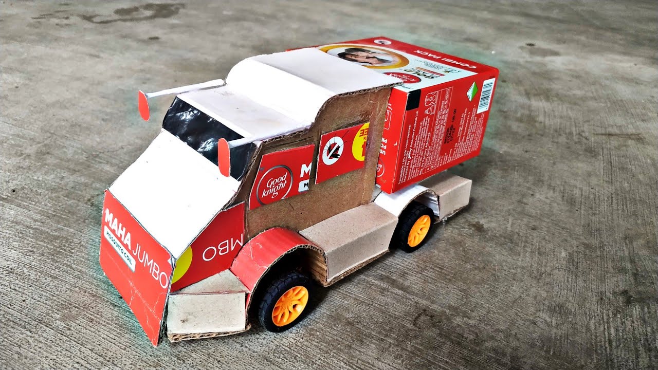 How to make a toy van from cardboard | Awesome ideas | Home made ...