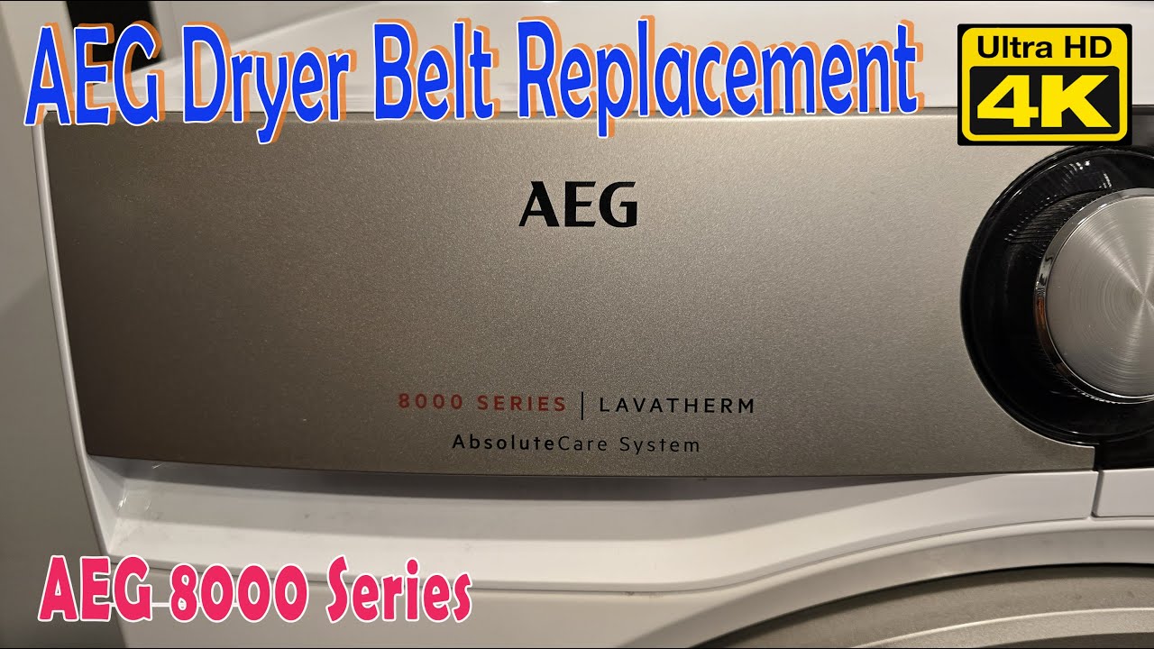 Замена ремня для сушильной машины AEG серии 8000, 4K/UHD