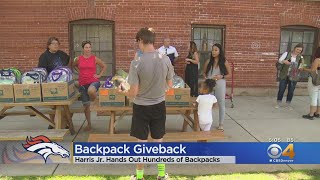 Famous Chris Harris Jr. Foundation Hands Out Backpacks To Kids At Denver Children's Home Profile