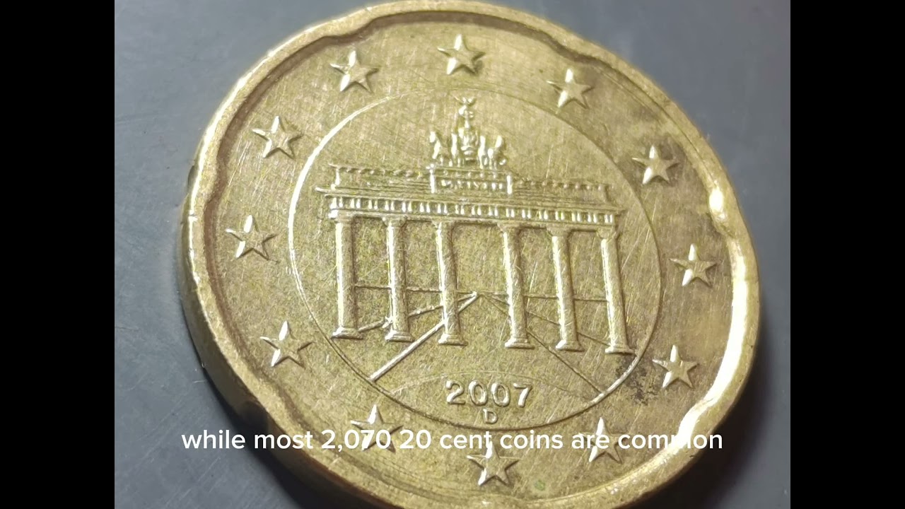 🇩🇪 2007D German 20 Euro Cent Coin: Types, Value & Errors💰