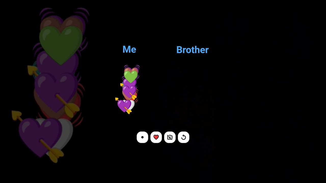 me and my brother did this trend