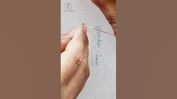 zardosi chain stitch in tamil #aariwork #tutorial #aariembroidery #basic #video #shorts #bridal