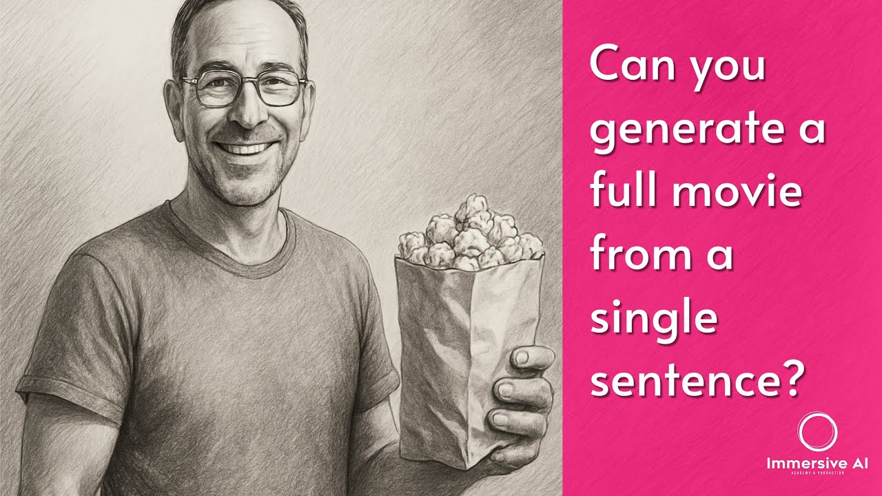 AI-Filmpodcast #5: How to generate a full movie from a single sentence |  Adi Sideman from Popcorn