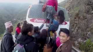 Nepal: Riding on the Roof of a Bus in the Foothills of the Himalayas