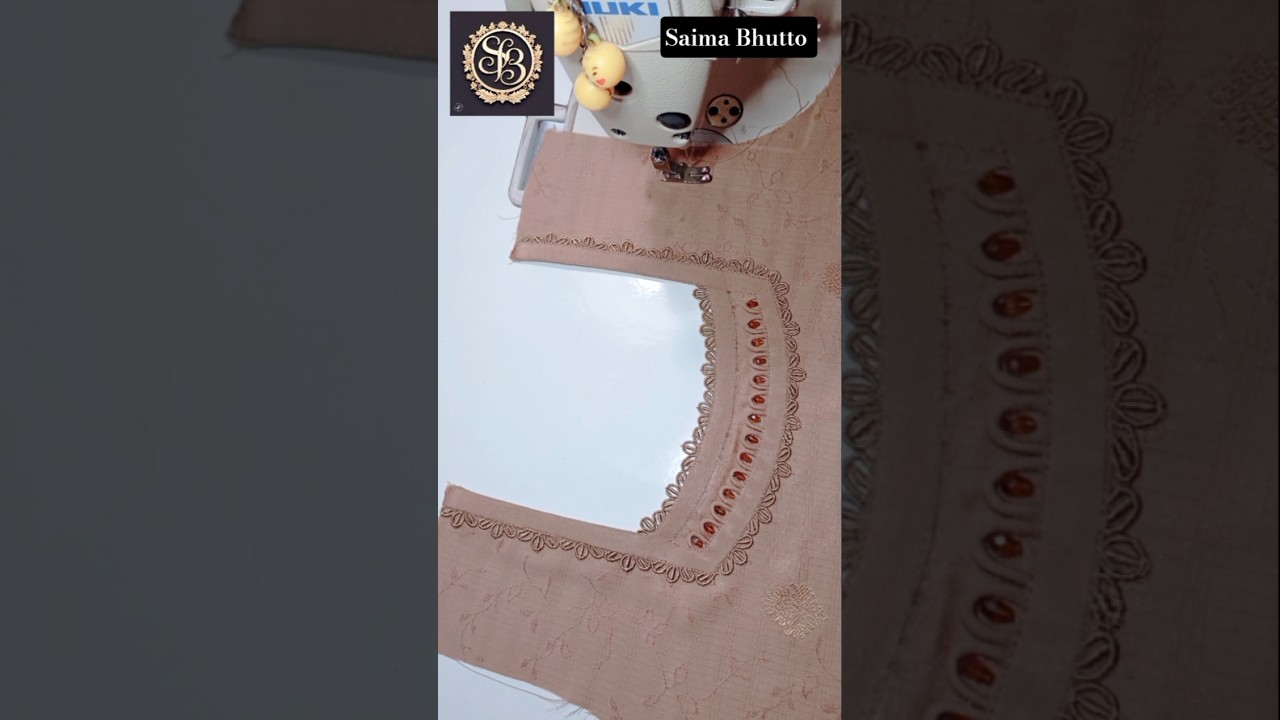 Easy & Simple Neck | Beautiful Loop Lace Neck Stitching Tutorial 