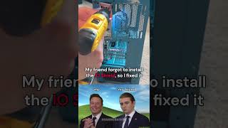 When you forget to install the IO shield in your PC