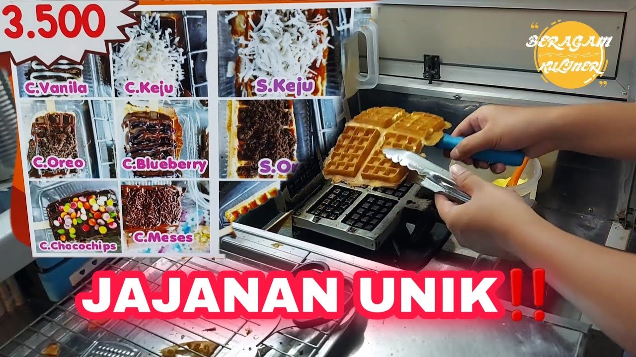 KULINER JOGJA MURAH MERIAH‼️JUALAN WAFFLE BEDA DARI YANG LAIN IDE