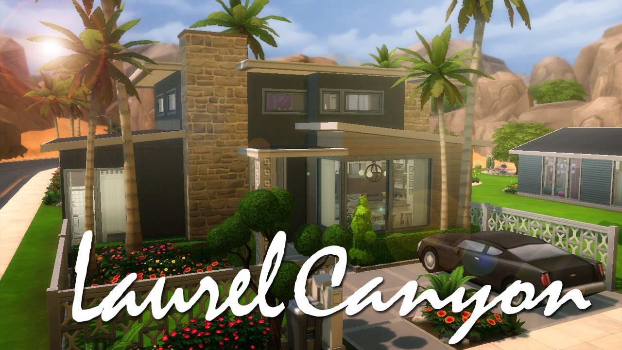 The Sims 4 Speed Build Laurel Canyon Home YouTube